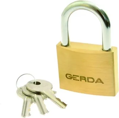 Produktbild von GERDA BRASS LINE S 20 (KMZ 2010A) Messing-Vorhängeschloss