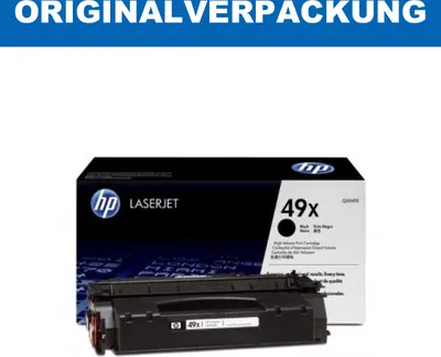 Produktbild von HP 49X Schwarz Original LaserJet Tonerkartusche mit hoher Reichweite, 6000 Seiten, Schwarz, 1 Stück(e)