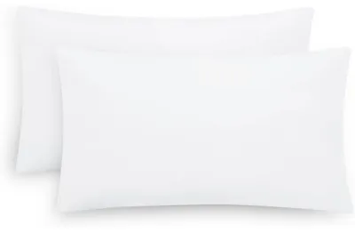 Produktbild von Kissenbezug 30x50 cm 2er Set Weiß Mikrofaser mit Reißverschluss  Bügelfrei