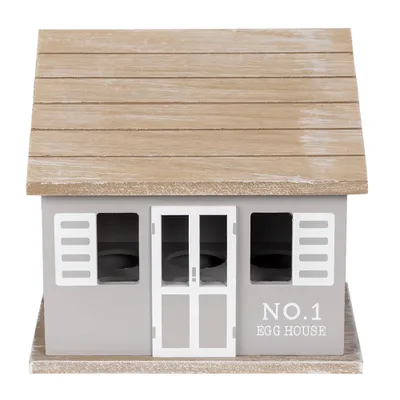 Produktbild von Clayre & Eef Eierschrank Haus 20x14x18 cm Grau Braun Holz