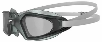 Imagen del producto de Speedo - Gafas de natación "Hydropulse" unisex para hombre/mujer, talla única (blanco/gris claro/gris ahumado claro)