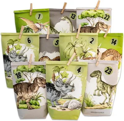 Zdjęcie produktu dla Torby foliowe z nadrukiem "dino" - zestaw 35