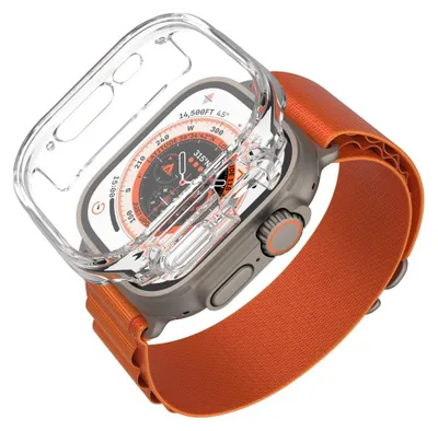 Produktbild von Schutzhülle mit Gehärtetes Glas für Apple Watch Ultra 2 / 1 49 mm, Fixed Pure Watch, Transparent