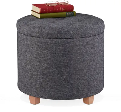 Image de Tabouret avec rangement RD34409, anthracite