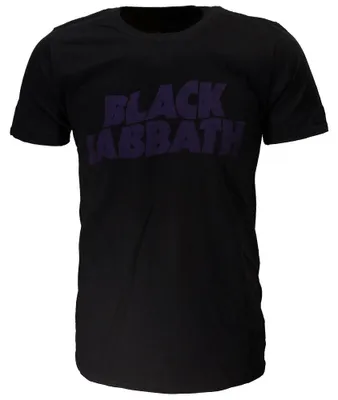 Produktbild von Black Sabbath Vintage Wavy Logo T-Shirt – Offizielles Merchandise - M