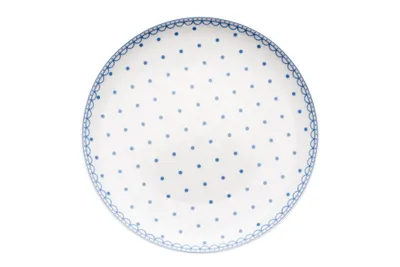 Zdjęcie produktu dla Talerz płytki Thun 1794, 26 cm, czeska porcelana, niebieskie kropki, Thun