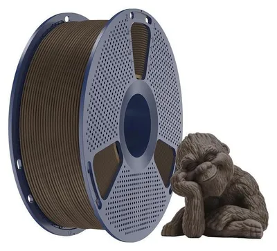 Image de Filament PLA Wood Sunlu, 1,75 mm, 1 kg - Teinte : Wood Walnut