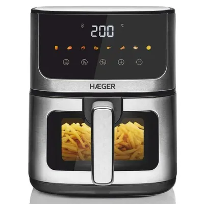 Image de Friteuse à air chaud Haeger Magic Window Gris 1400 W