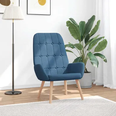 Image de Maison Exclusive - Fauteuil relax bleu tissu