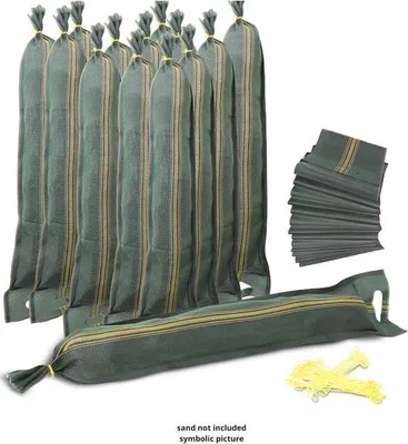 Produktbild von Famanu Sandsäcke 50 Stück - 100 cm, grün, mit Griffloch