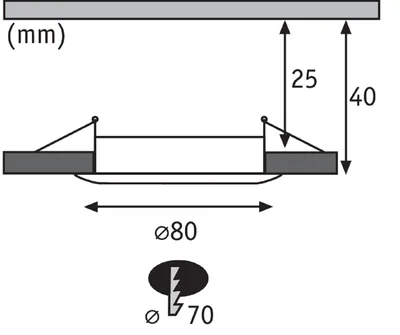 Produktbild von Paulmann 500.68, 3 Glühbirne(n), 6500 K, 100 lm, 230 V, Chrom