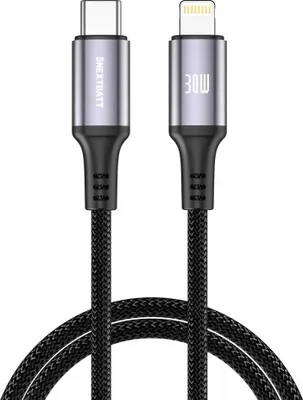 Immagine prodotto di Cavo NEXTBATT da USB-C a Lightning 30W, 3A, 2m - Nero