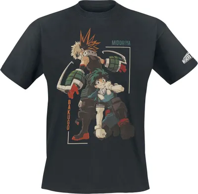 Produktbild von My Hero Academia T-Shirt Herren Izuku Midoriya schwarz XL
