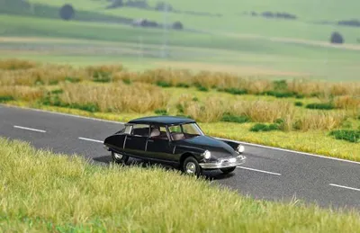 Produktbild von Busch 5665 - 1/87 Citroen DS 19 - Schwarz - Mit Beleuchtung - Neu