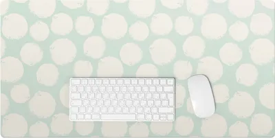 Produktbild von Pastellpunkte – Schreibtischunterlage – Rutschfeste Tischunterlage – Schreibtischmatte für Büro & Zuhause – Schreibunterlage – Mauspad – Tischmatte – 90 x 45 cm