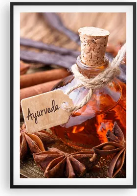 Produktbild von Gerahmtes Poster - Schwarzer Rahmen - Ayurwenda Anis Vanille - 61x91,5 cm - Wand Bild - Wanddeko - Wandbilder - Kunstposter - Wandposter - Bilderrahmen - Bilder - Kunstdruck - Wandbild P2BPA61x91-4182