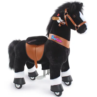 Produktbild von PonyCycle Reitpferd auf Rollen Reittier Spielzeug mit Bremsen und Sound 3-4 Jahre - Ux326