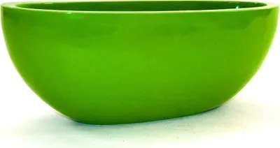 Produktbild von Elegant Einrichten | Pflanzkübel | Fiberglas | oval 65x31xH25cm | hochglanz avocado grün