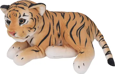 Produktbild von Plüsch-Kuscheltier-Puppe, süße Simulation, Dschungeltier, weiches Futter, Spielzeug für Wohnzimmer, Schlafzimmer, Tiger