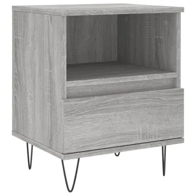 Produktbild von Nachttisch Grau Sonoma 40x35x50 cm Holzwerkstoff