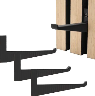 Produktbild von 3x Kleiderhaken Garderobenhaken Akustik Paneele Akustikpaneele Akustikpanele 90mm