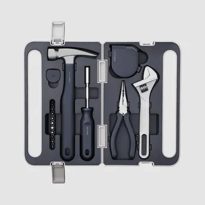 Immagine prodotto di Cassetta degli attrezzi - Set di attrezzi - Utensili manuali - Kit di utensili per la casa - Kit di riparazione