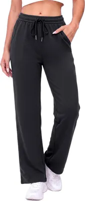 Productafbeelding van Rechte damesjoggingbroek met elastische tailleband, verstelbaar koord en zakken in donkergrijs