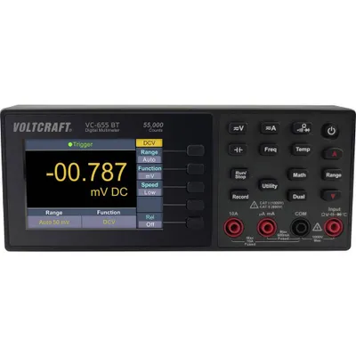 Productafbeelding van VOLTCRAFT VC-655 BT tafelmultimeter, gekalibreerd (ISO), digitaal, CAT I 1000 V, CAT II 600 V. Aantal weergavepunten: 55000