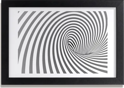 Produktbild von Bild 30x20 MDF-Rahmen, Wandkunst Spiralstreifen
