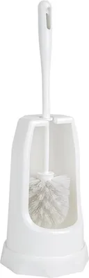 Produktbild von Jantex Runde Toilettenbürste & Halter - Weiß - Kunststoff - 5 Bürsten
