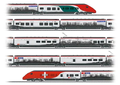 Immagine prodotto di Märklin 39811 H0 SBB RABe 501 Giruno treno ad alta velocità a unità multiple