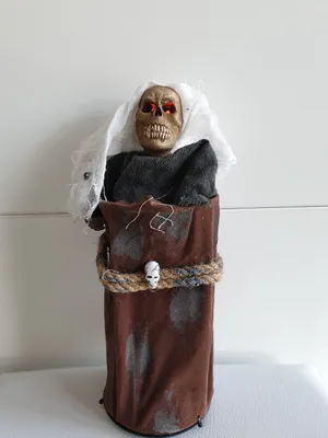 Produktbild von Fu002 braun Geist im Sack Totenkopfpuppe
