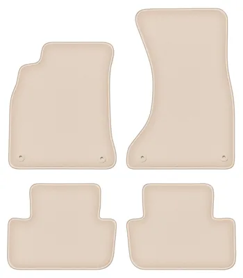 Produktbild von DURBAN Beige Velours-Fußmatten-Set für Audi A4 B8 Limousine, Kombi, Avant, allroad (2007-2015)