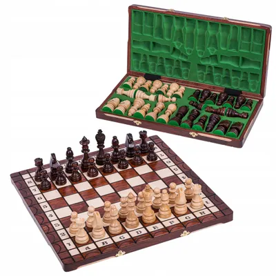 Produktbild von SQUARE Holzschachspiel GENERÁL 50x50 cm Ahornfiguren König 115 mm