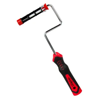 Imagen del producto de Blue Dolphin Rollergriff 10 cm, Serie 330: soporte flexible para rodillos de pintura, fabricado en poliéster, ligero y ergonómico, ideal para rodillos de pintura, perfecto tanto para aficionados como para profesionales
