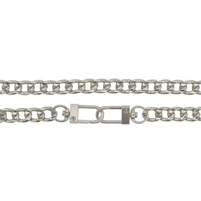 Produktbild von 1 Taschenkette 40 cm lang mit Karabinerhaken aus Metall Trageriemen Schulterriemen Variantenwahl, Größe:Variante 2 | 40 x 0.9 x 0.4 cm, Farbe:silber