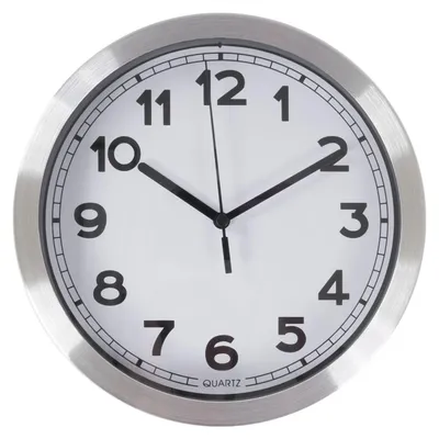 Image de Horloge murale BURI 20cm Horloge de cuisine Horloge de salon Horloge de salle de bain Horloge à quartz Mouvement de l'horloge de la gare