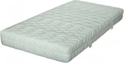 A white mattress on a white background.