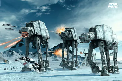 Produktbild von Star Wars Poster AT-AT Fighter (93 LE)