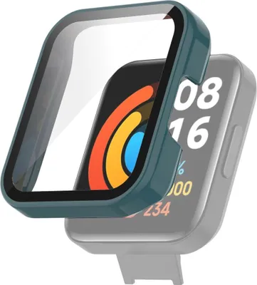 Produktbild von Schutzhülle für Xiaomi Redmi Watch 2 Lite Case Cover Tasche Etuis Bumper, Farbe:Grün