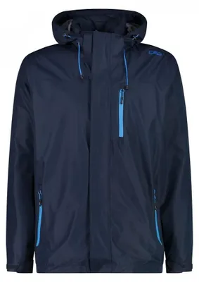 Produktbild von CMP - Herrenjacke mit Reißverschluss und atmungsaktiver Kapuze, Schwarz Blau, 50