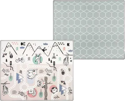 Image de Tapis d'éveil Tapis de jeu Tapis d'éveil en mousse 180 x 150 x 1,5 cm NK-342