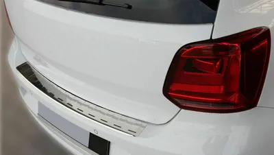 Für VW Polo Typ 6C ab 04.2014-2017 Ladekantenschutz Edelstahl MIT ABKANTUNG in der Farbe von Recambo e.K.