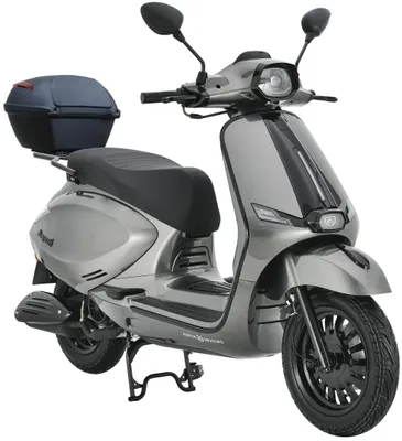 Produktbild von Motorroller Napoli 125 ccm 85 km/h EURO 5+ silber-schwarz inkl. Topcase