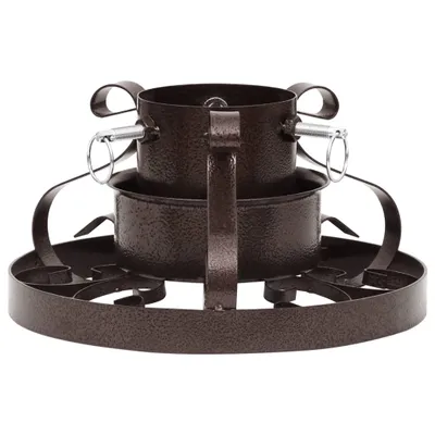 Image de vidaXL Support pour arbre de Noël cuivre antique 29x29x15,5 cm