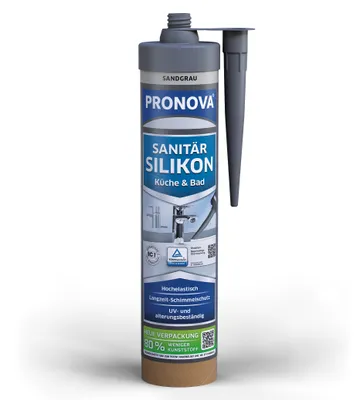 Produktbild von PRONOVA ECO Sanitär Silikon 280 ml sandgrau