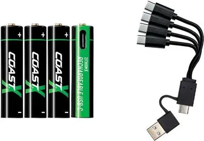Produktbild von 1x4 Coast Zithion-X Micro AAA Akku USB-C Ladeanschl.