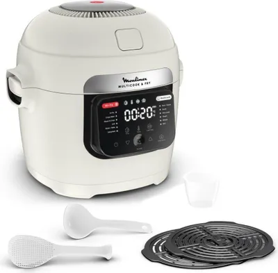 Image de Multicuiseur + airfryer 6l 1200w beige - Moulinex - MZ7311F0 - multicook & fry