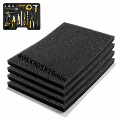 Schaumstoffplatten 305x405x10 mm, 4 Stück, für Werkzeugeinlage