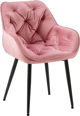 Produktbild von Stuhl Tanna Samt rosa